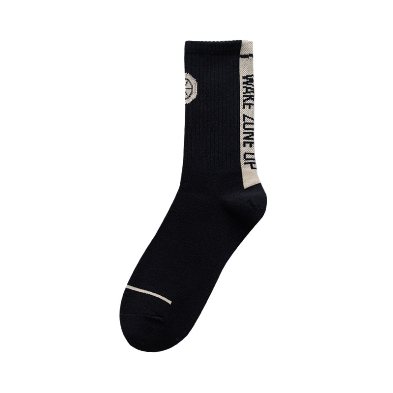 5 Pairs Wake Zone Up Skateboard Socks Personalized Hip Hop Men